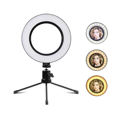20 CM RING LIGHT WITH TRIPODS COMBO (SAVE BIG)