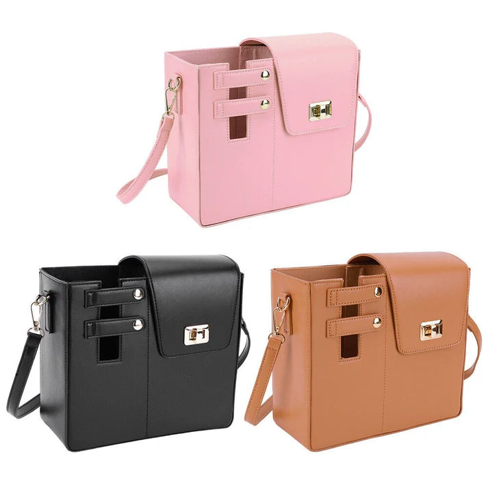 Crossbody Water Cup Storage Bag, Outdoor Water Bottle Carrier Bag With Storage Pocket, Tumbler Carrier Office Bag For Girls