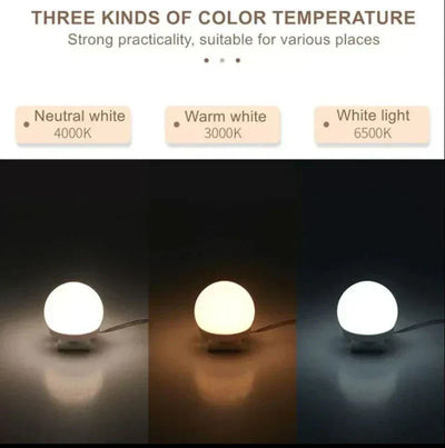 LED LIGHT PASTE MIRROR MAKEUP LIGHT BULBS, MAKEUP MIRROR VANITY LED 5V 2A LIGHT BULBS, LED LAMP USB COSMETIC LIGHTED TABLE