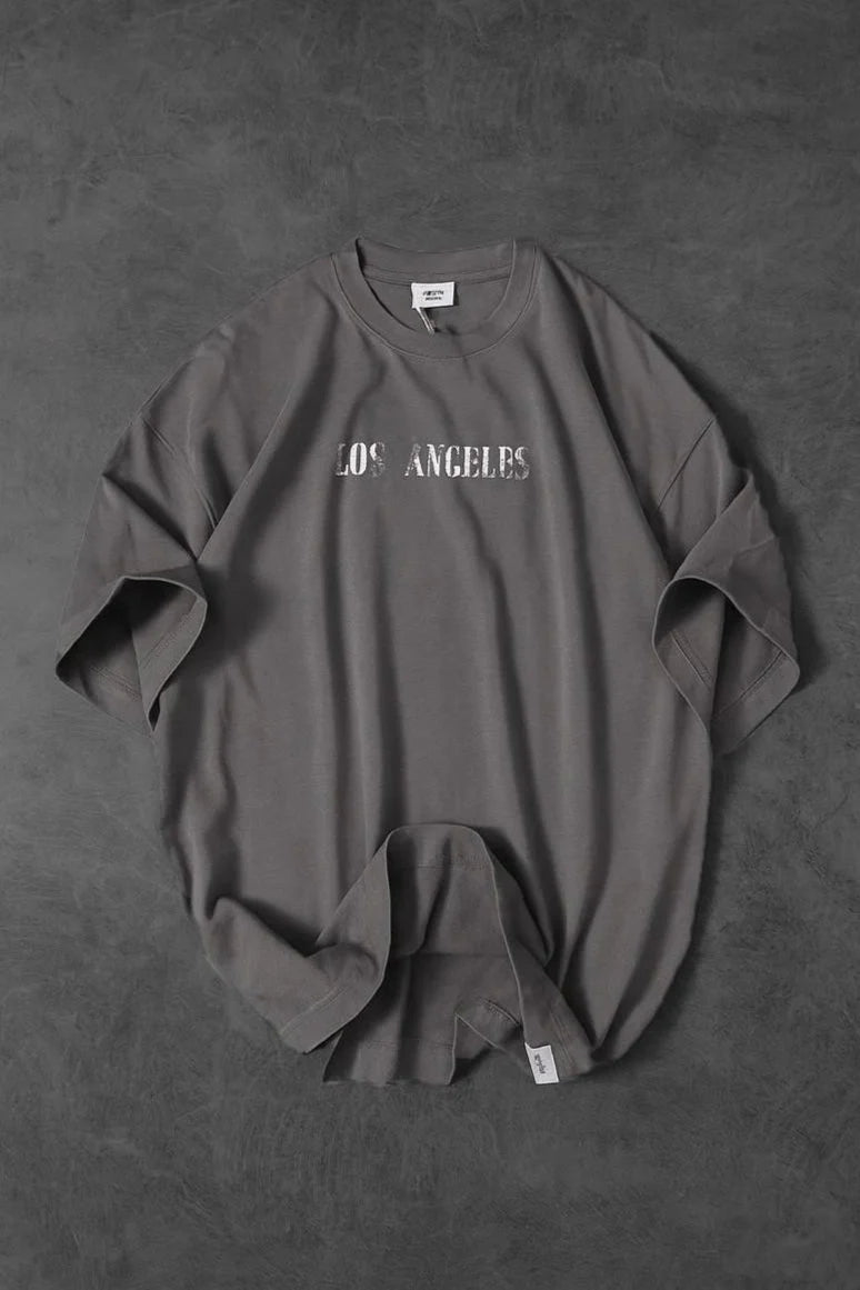 Los Angeles Front Back Printed Dropshoulder