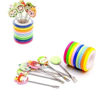 MULTI-COLOR PEN HOLDER WITH CUTE CHARACTER PENS
