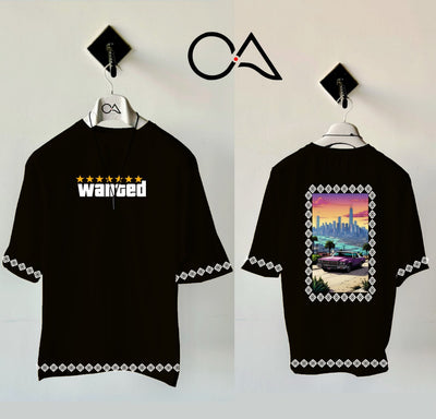 Drop Shoulder Dtf Printed