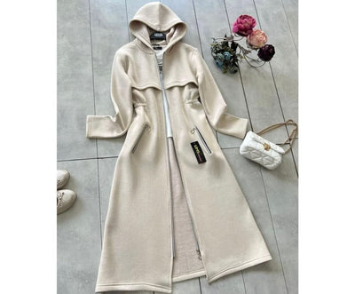 Hellow Winter Oversize Long Hooded Fleece Upper