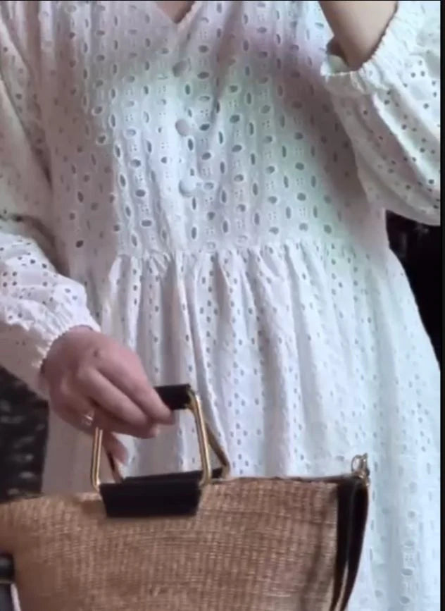 Chicken Kari White Frock