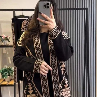 Printed Gown 3PC-Set