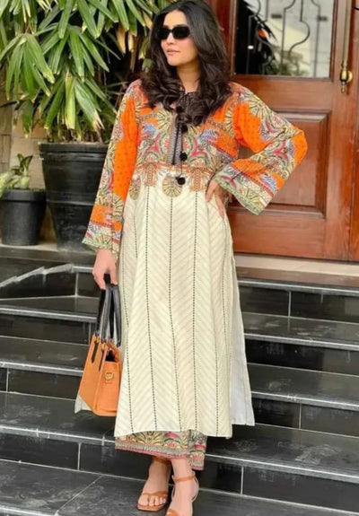 Digital Printed Long Kurta Set